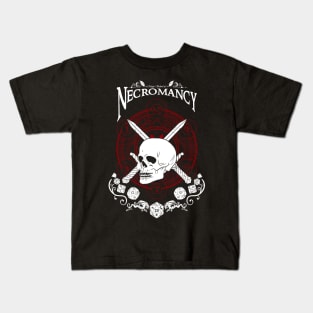 Necromancy - D&D Magic School Series: White Text Kids T-Shirt